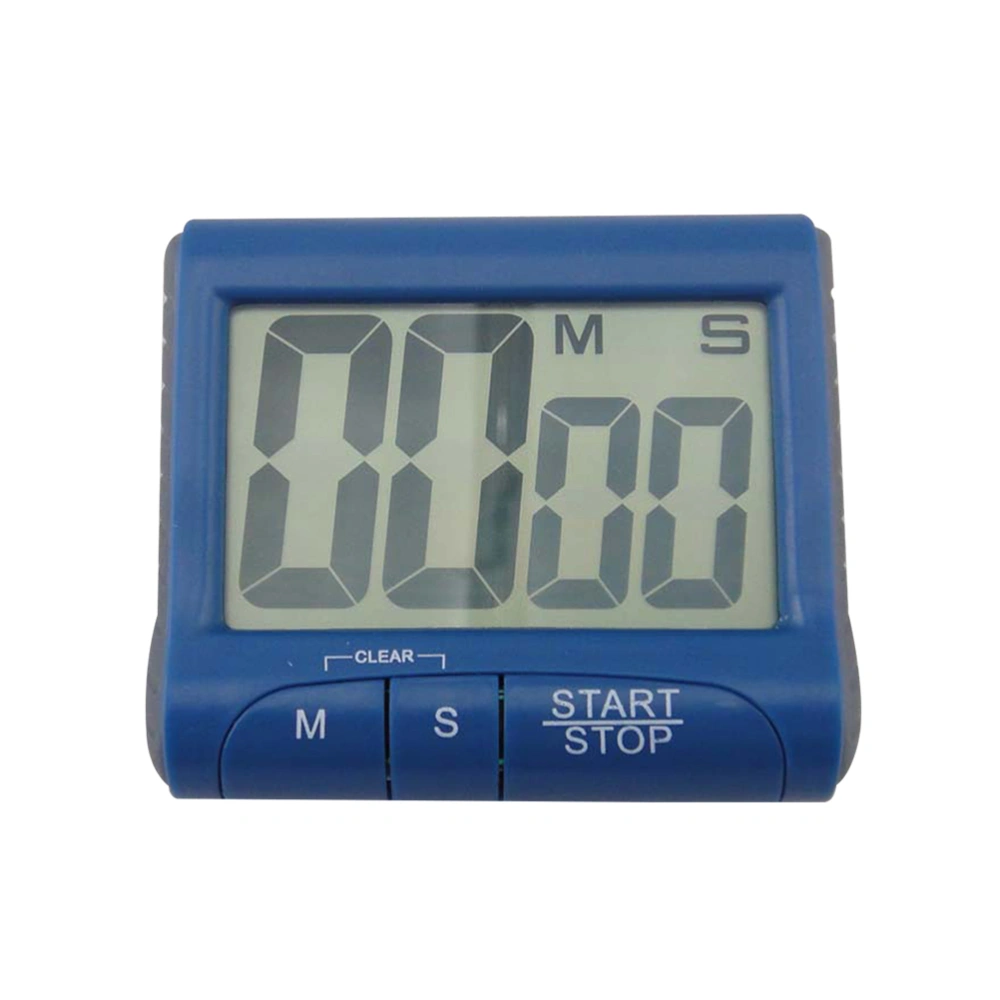 Digital Kitchen Cooking Timer Count Down Up Clock Loud Alarm with Large LCD Display Screen without Battery (Blue)