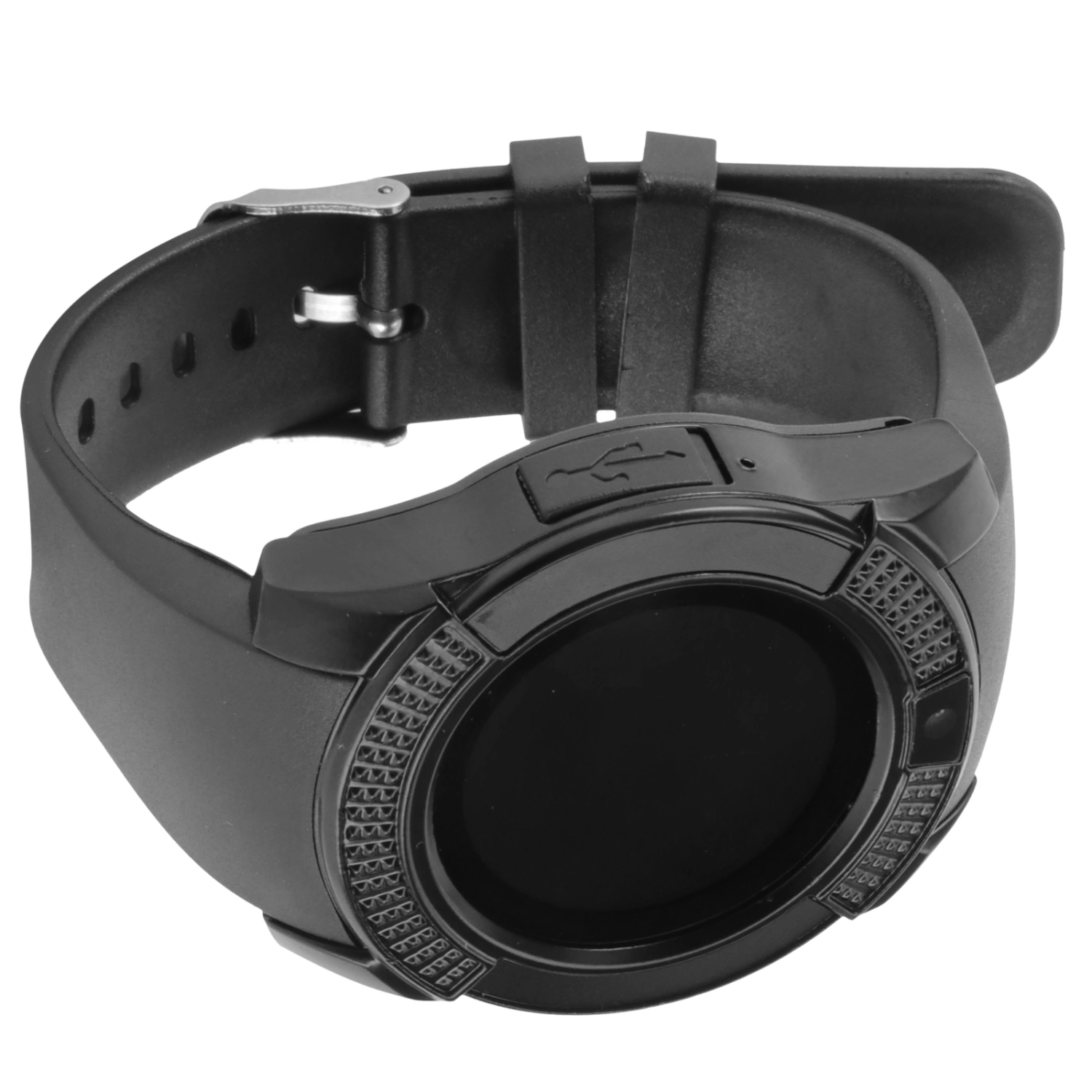 1pc Smartphone Waterproof Watch Camera Function Smart Watch Rechargeable Watch