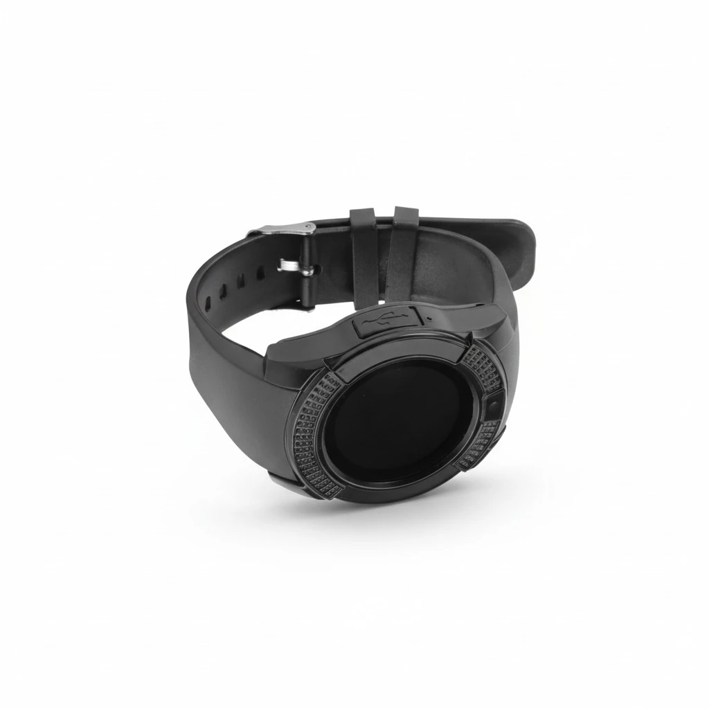 1pc Smartphone Waterproof Watch Camera Function Smart Watch Rechargeable Watch