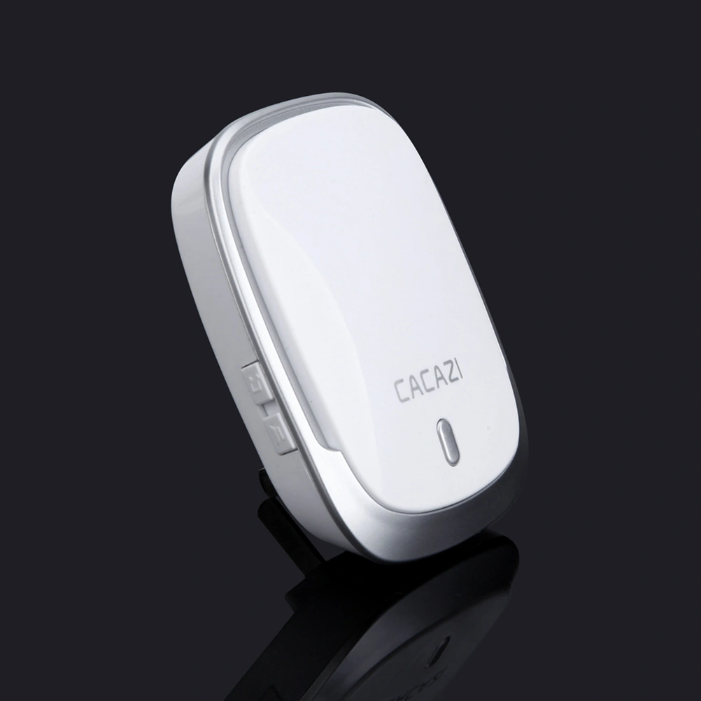 K01-AC Intelligent Domestic Doorbell Wireless Calling Device 200 Meters Wireless Doorbell without Battery (EU Plug Silver)