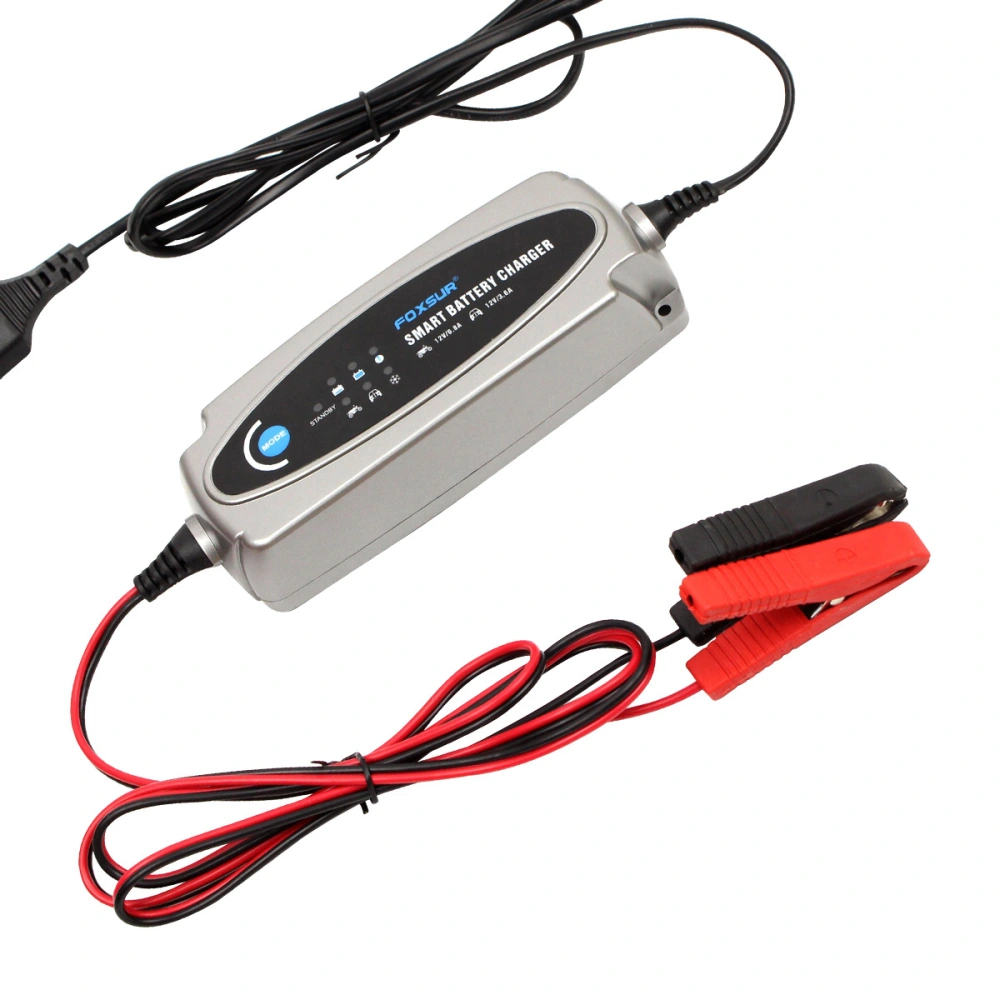 12V 0.8A/3.6A Automatic Identification Of Car And Motorcycle Battery Charger with UK Plug