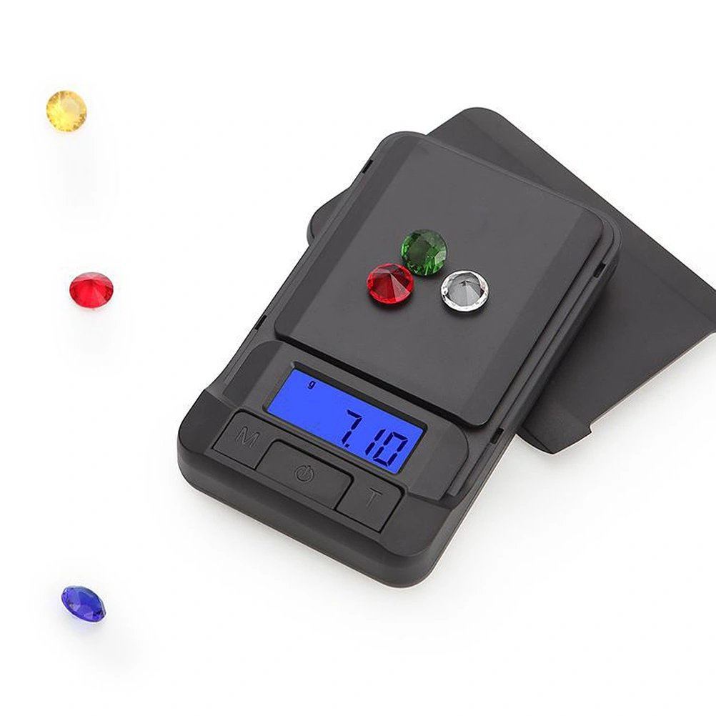 1PC Mini Portable Electronic Scale Tea Powder Jewelry Scale Small Table Scale for Home Store Use 100g/0.01g Black