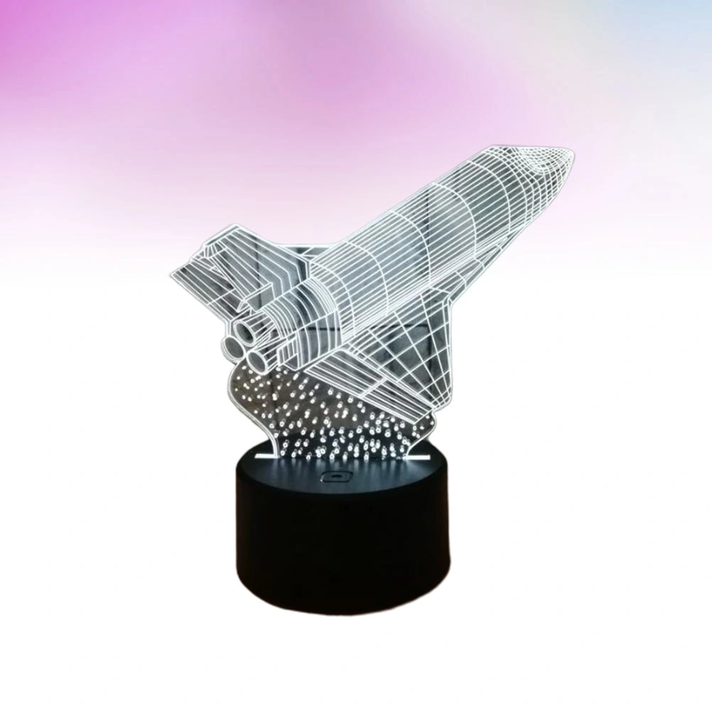 3D Night Light 7 Color Change Touch Control 3D Table Lamp LED Kids Room Kids Lighting Acrylic 3D Illusion LED Light without Battery
