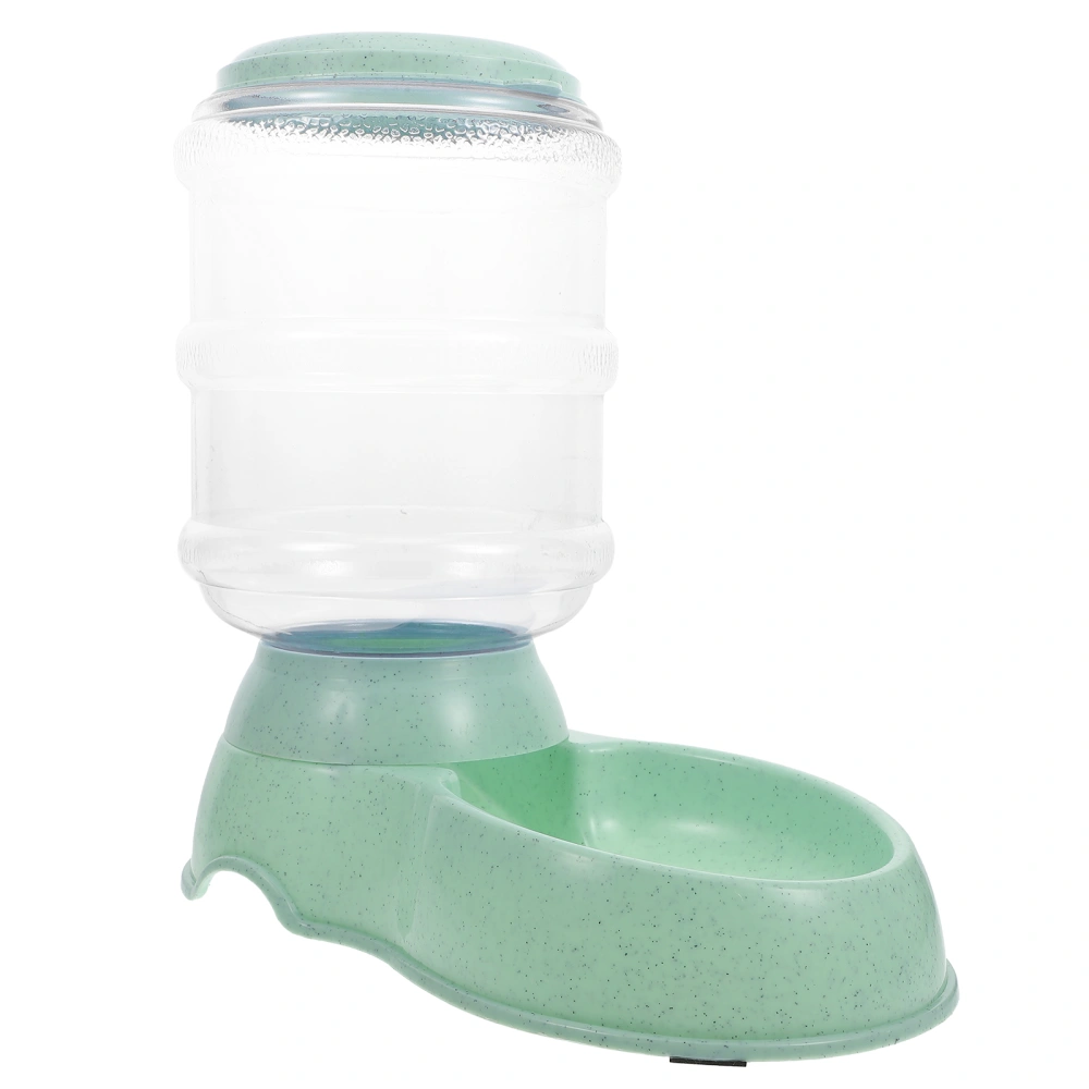 Plastic Pet Feeder Creative Automatic Pet Feeding Device Food Container (Light Green)