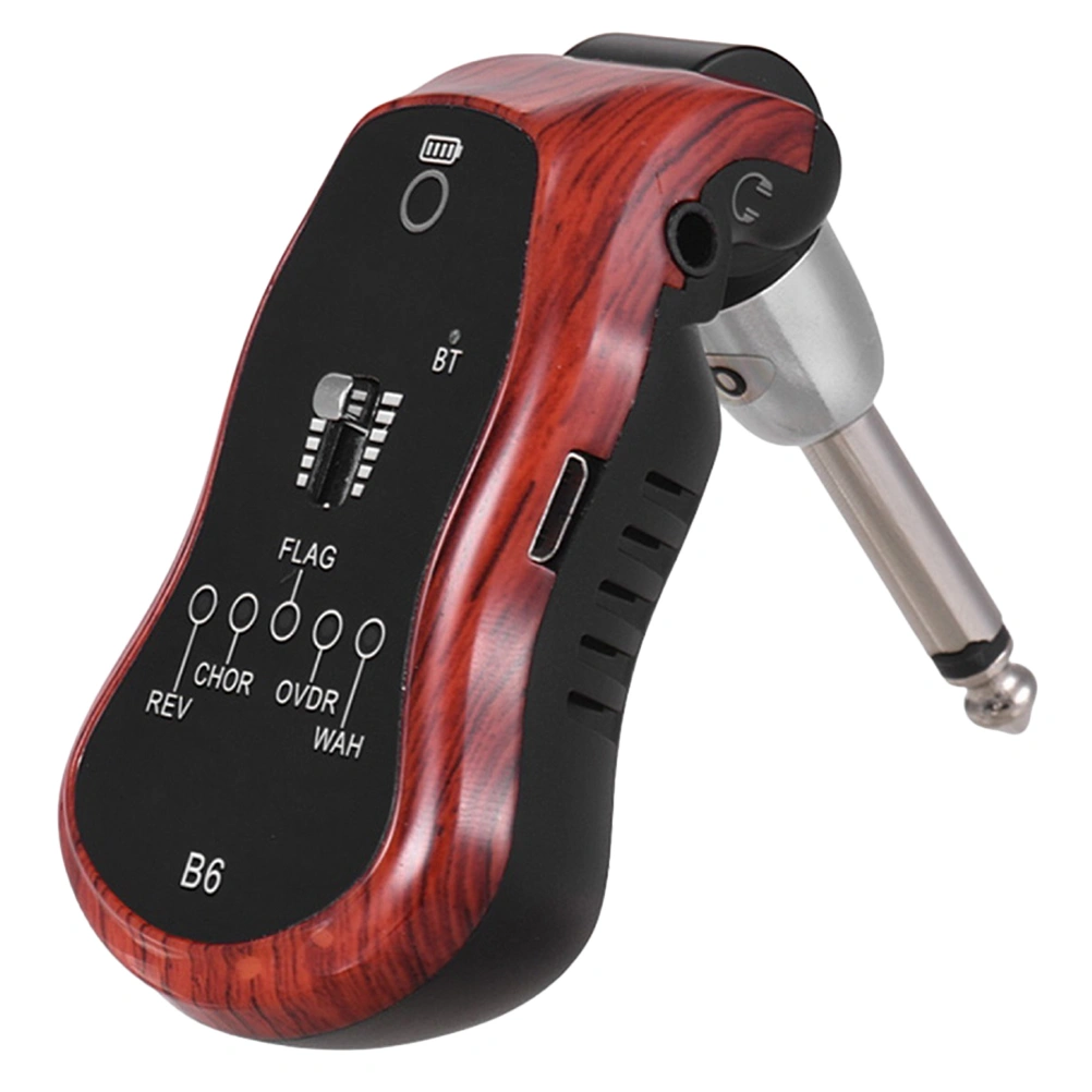 1PC Guitar Wireless Transmitter Guitar System Audio Transmitter for Electric Guitars Use (Red)