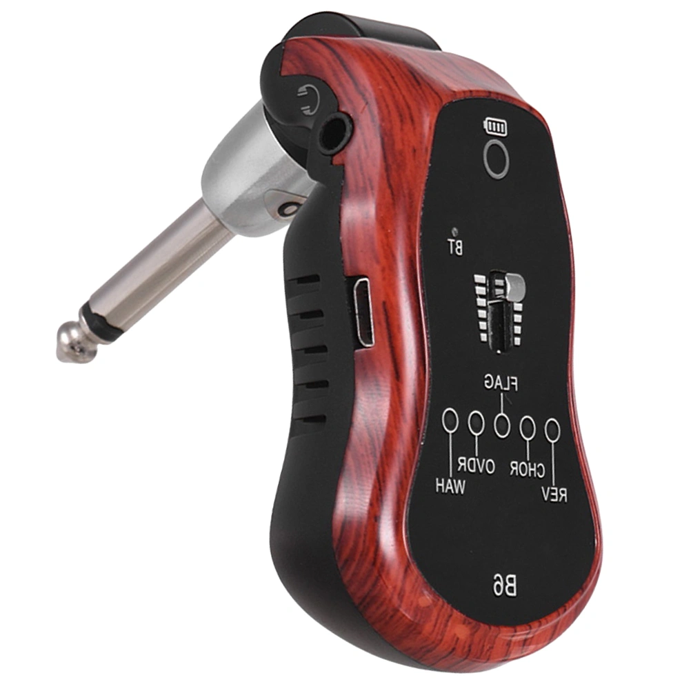 1PC Guitar Wireless Transmitter Guitar System Audio Transmitter for Electric Guitars Use (Red)