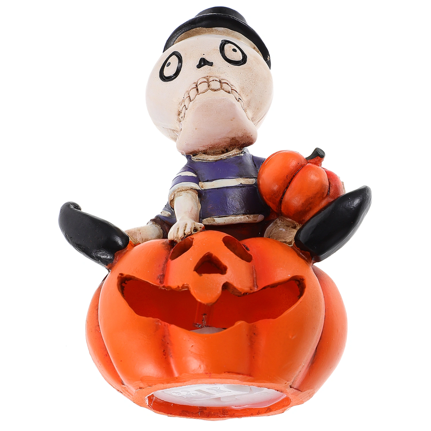 Halloween Pumpkin and Skull Lamp Luminous Pumpkin Themed Light Halloween Scene Prop