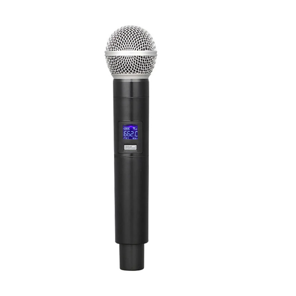 1 Set/3 Pcs Household Dual Professional Wireless Microphone System Cordless Microphone Speaker Handheld Microphone Karaoke Mic Music Player with US Plug for Office Meeting