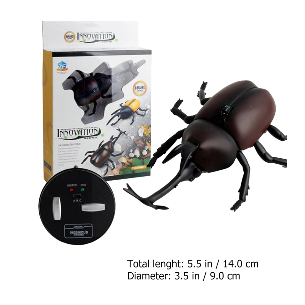 1 Set Electric RC Beetle Toy Simulation Walking Swerve Beetle Insect Toy