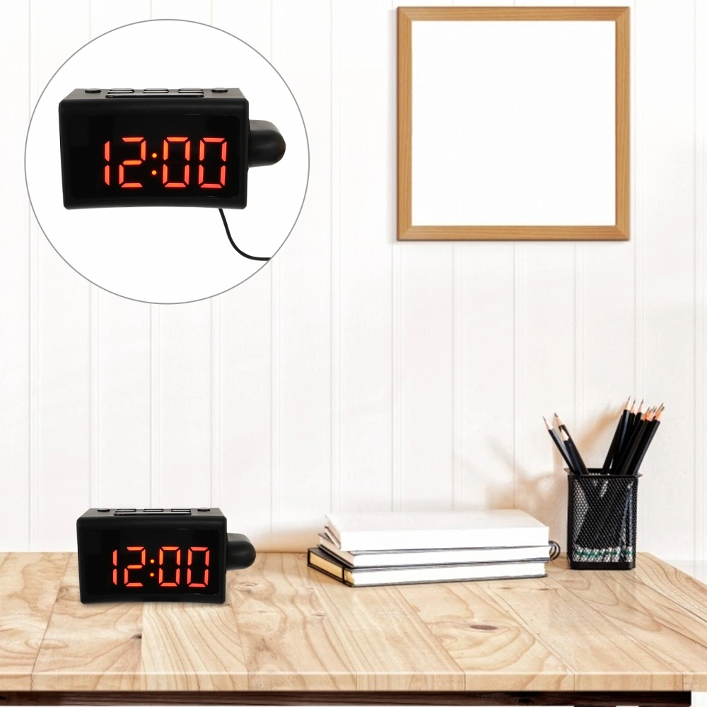 1 Set Projection Electronic Alarm Clock Indoor Alarm Clock Projection Clock