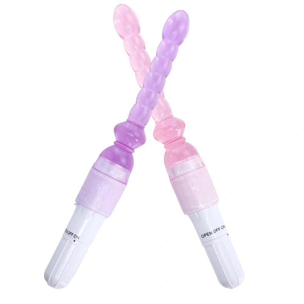 2Pcs Vibrating Anal Plug Portable Anal Butt Sex Toy Durable Adults Flirting Toys