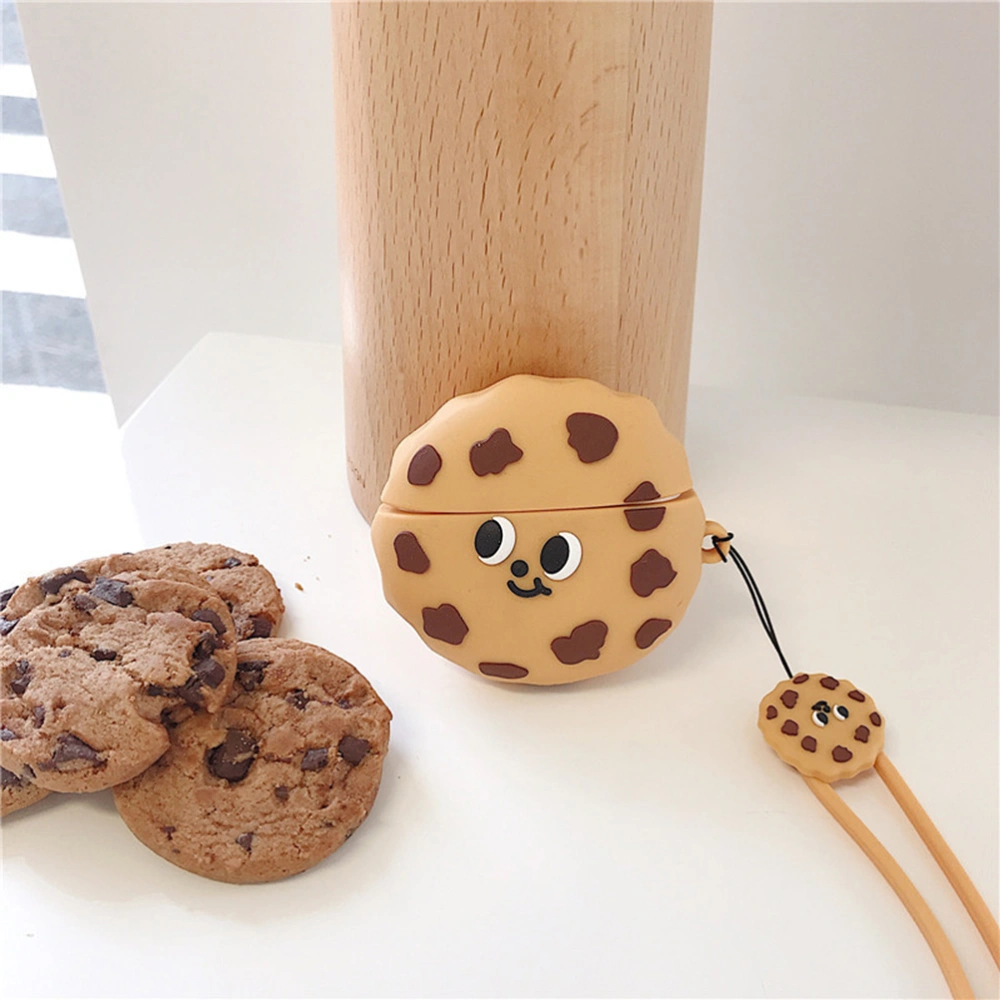 Cookie Shape Wireless Headphone Case Creative Silicone Headset Cover Protective Shell Compatible for AirPods Pro