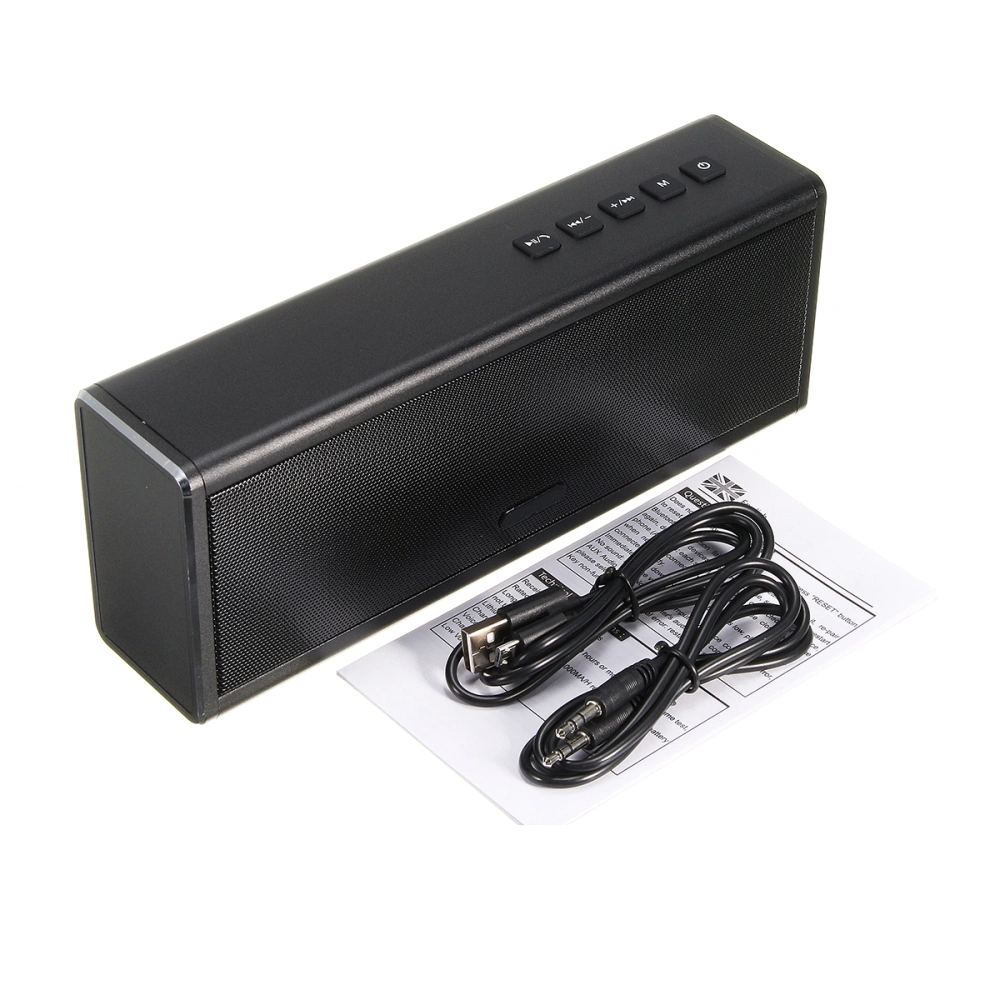 Speaker Super Bass 20W Dual Power Bank Portable  Speaker Battery Wireless Loud Speaker Metal Body Stereo Music  4.0 (Black)