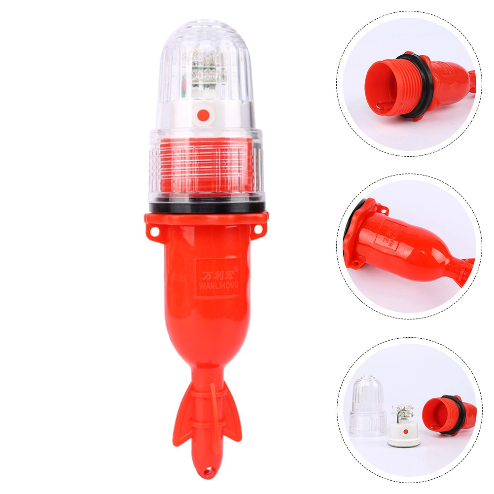 Double-color Underwater Fishing Lure Light Deep Drop Flashing Fishing Light