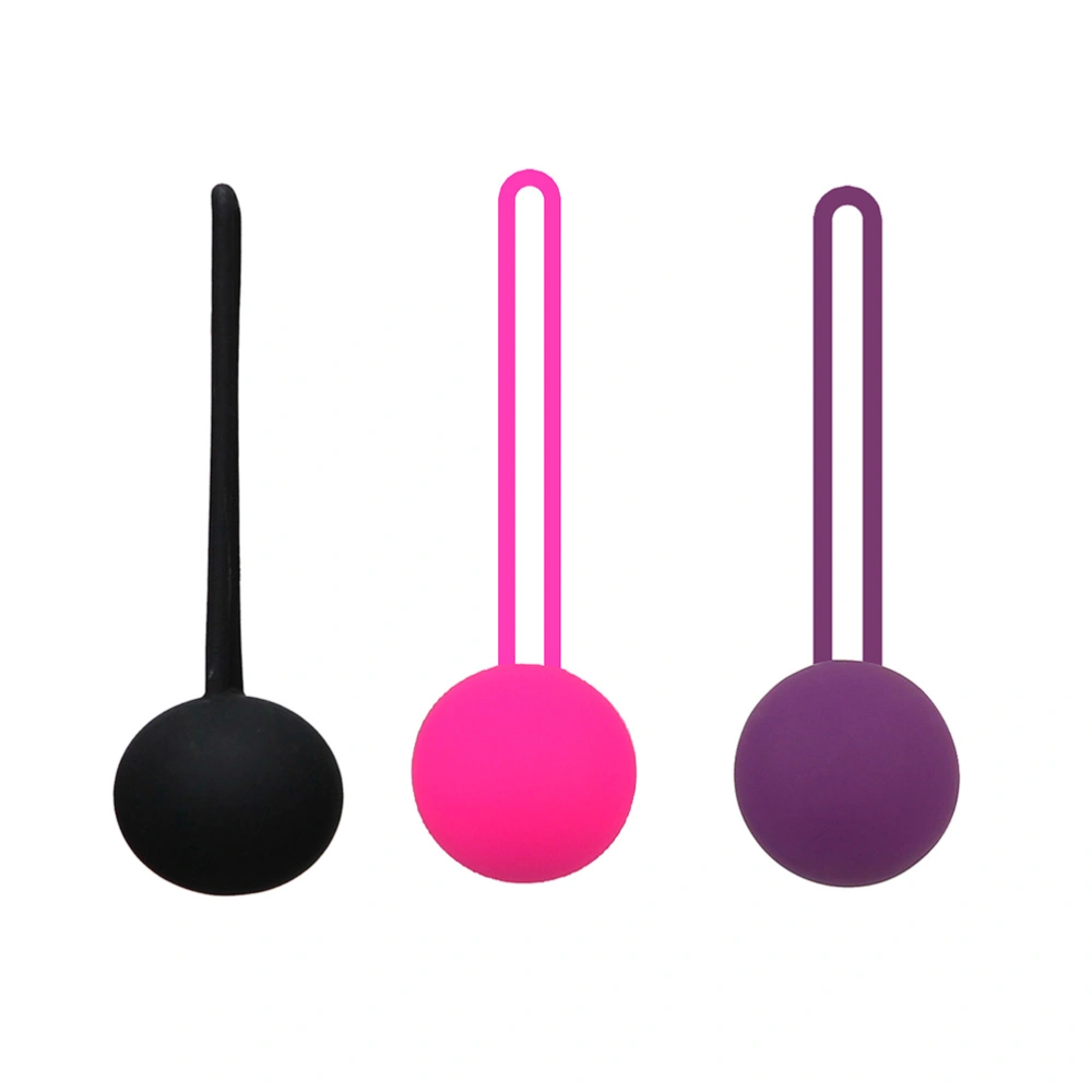 Women Wireless Shrinking Ball Vaginal Dumbbell Silicone Smart Ball Female Adult Products Shrinking Device Shrinking Bar Simgle Ball (Black)