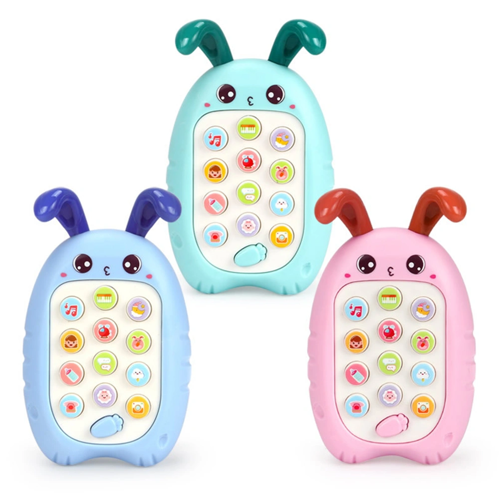 1Pc Rabbit Shape Music Phone Educational Toy for Kids Random Color
