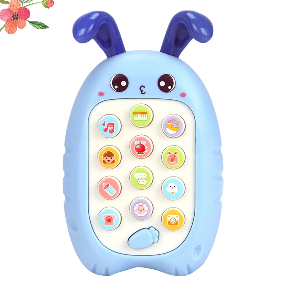 1Pc Rabbit Shape Music Phone Educational Toy for Kids Random Color