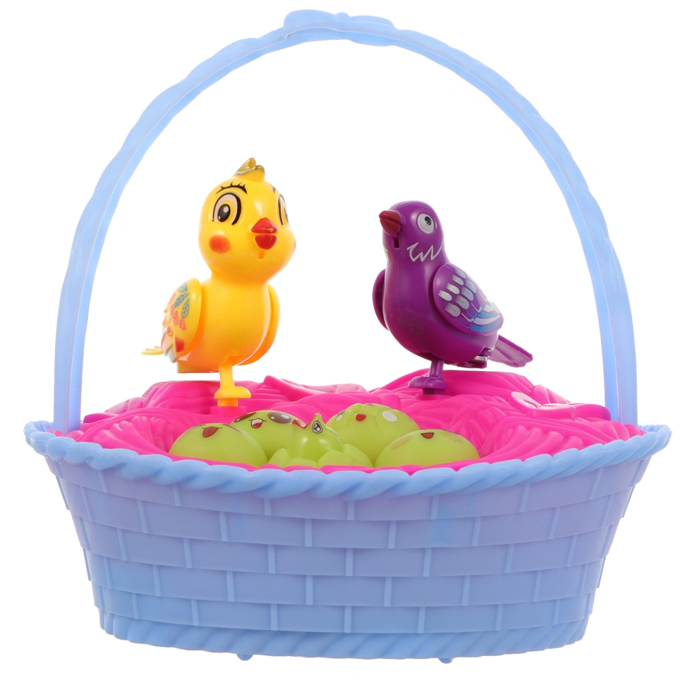 Voice-controlled Induction Plaything Simulation Birdcage Toy without Battery