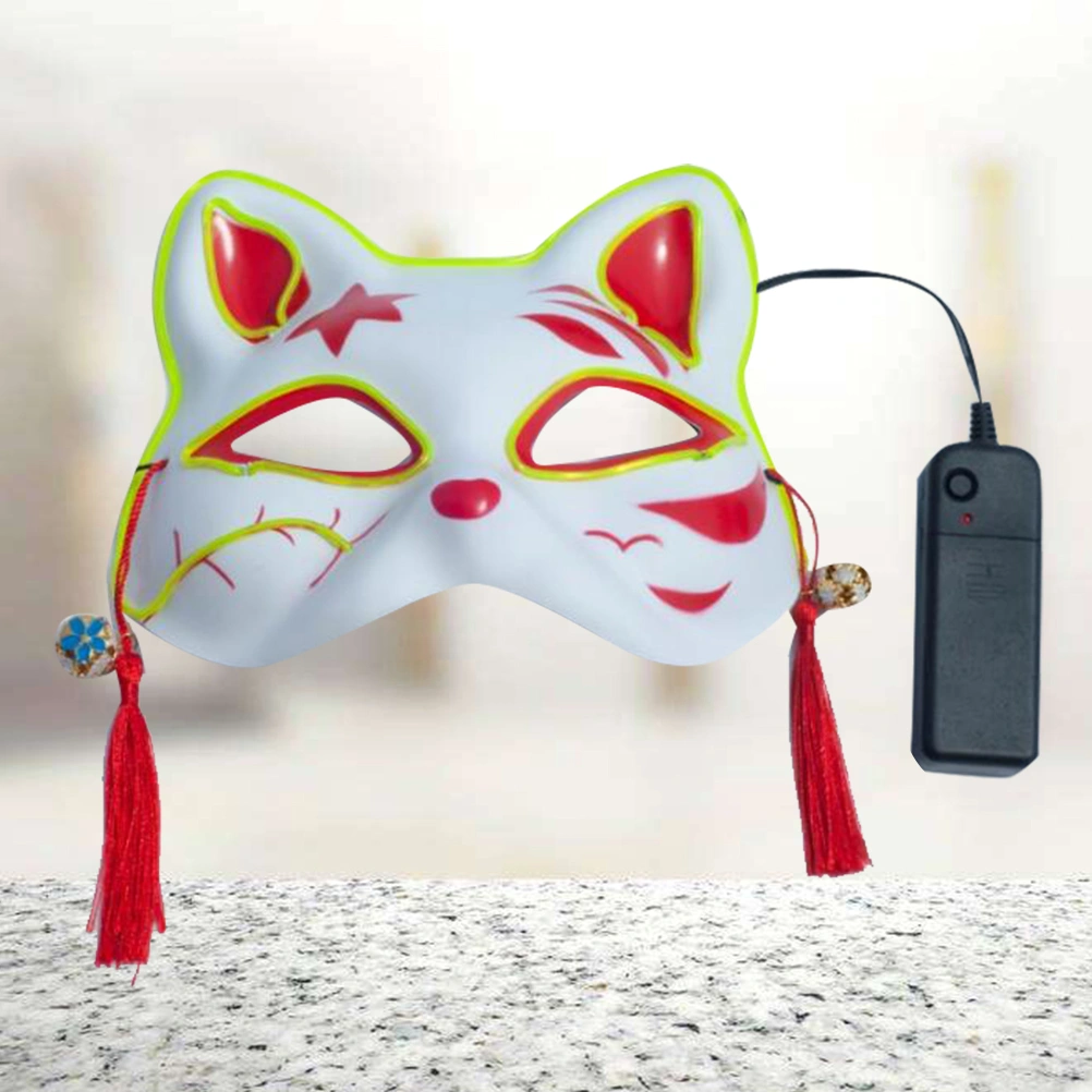 Fashionable Beauty Cold Light Halloween Glow Mask for Women