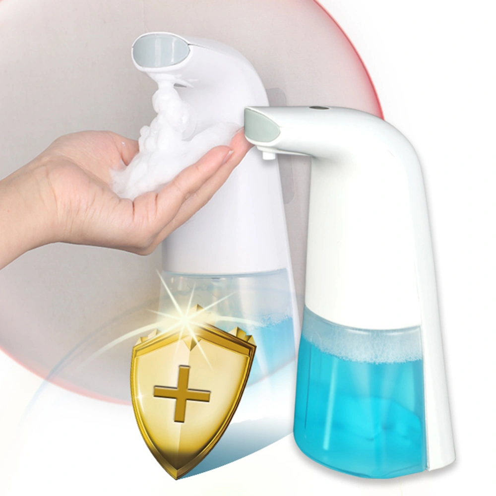 1Pc 300ML Automatic Induction Soap Dispenser Wall - Mounted Dual-purpose Plastic Timing Disinfectant Water Dispense Without Battery