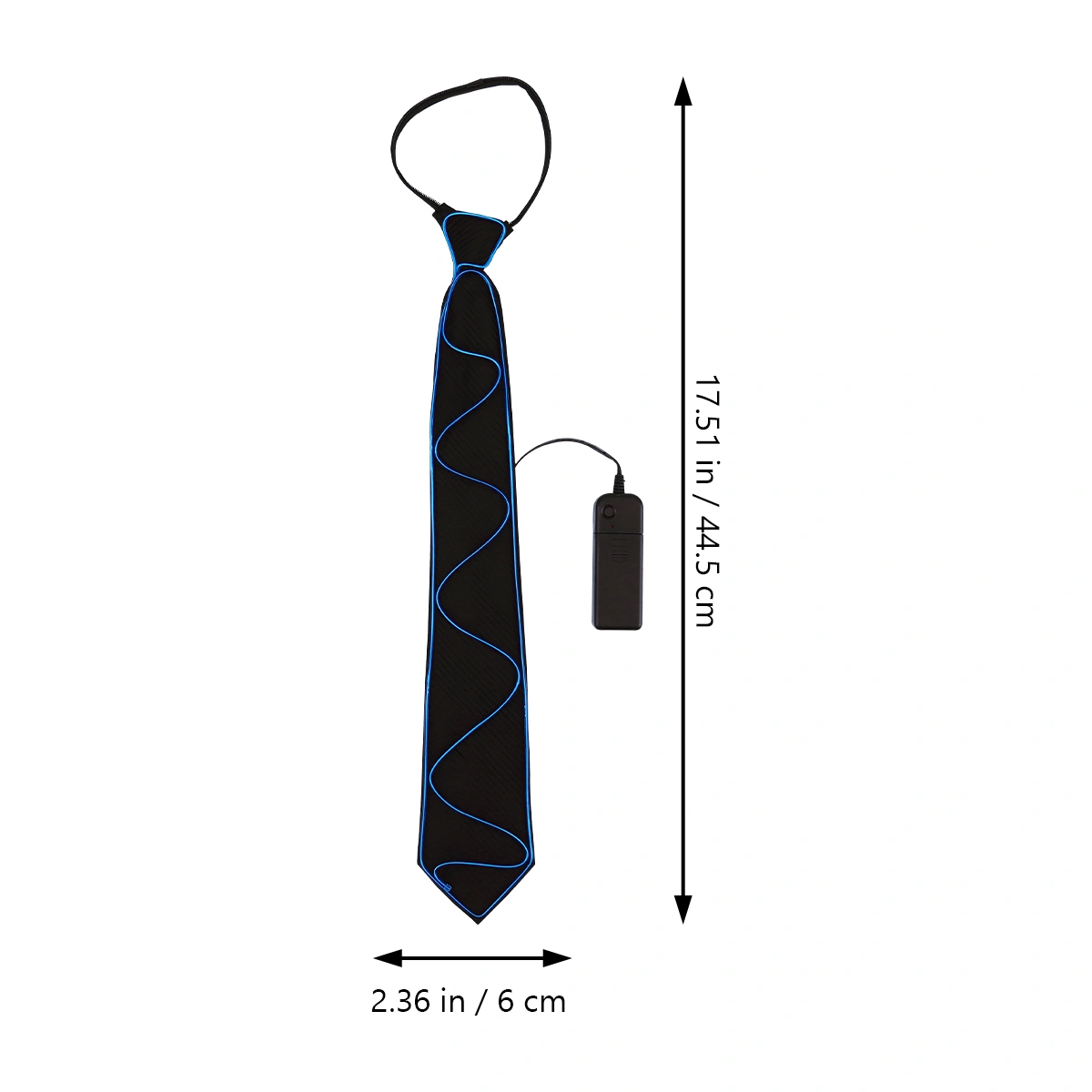 1pc Party Decoration Halloween Tie Costume Accessory LED Tie Halloween Decor