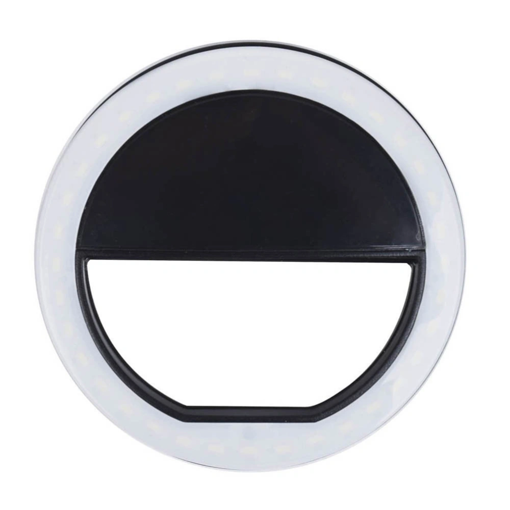 Selfie Flash LED Phone Camera Photography Ring Light For iPhone Android Phone (Black)