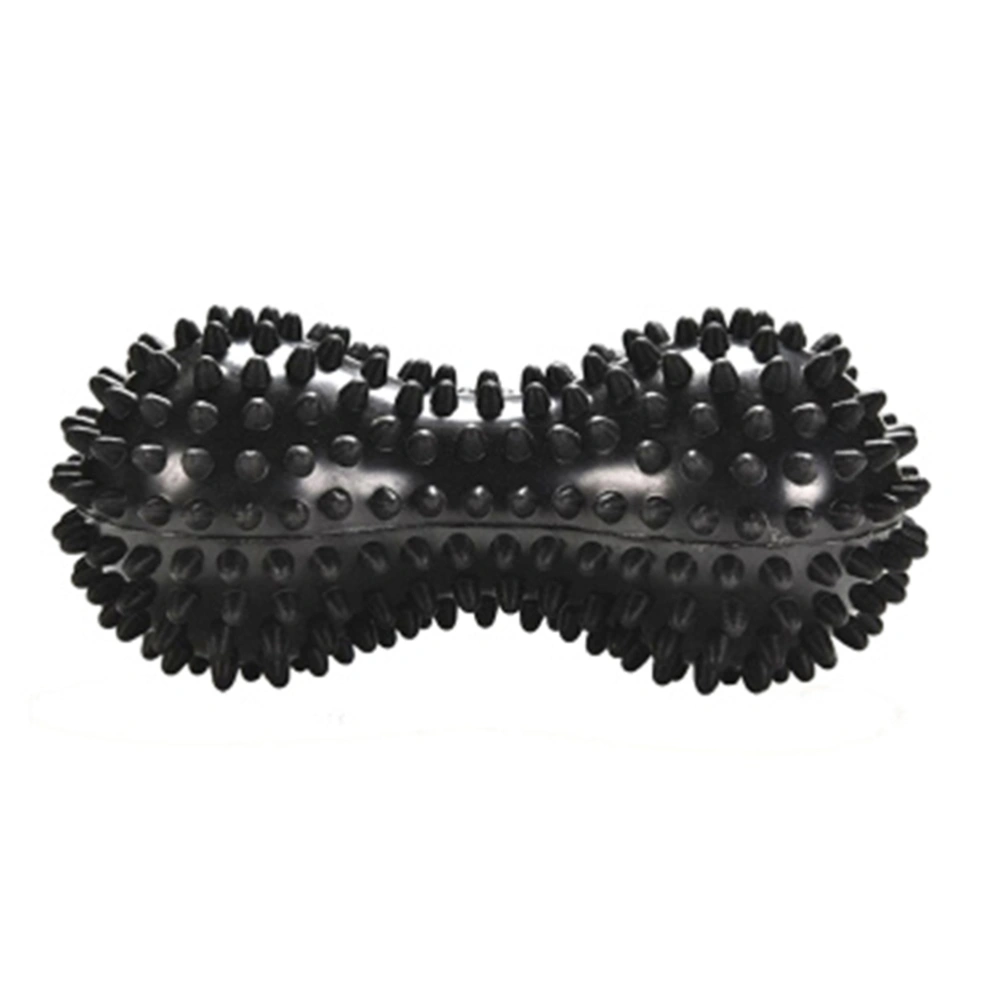 Foot Massage Roller Peanut Double Lacrosse Spiky Ball Myofascial Balls for Plantar Fasciitis Mobility Back Foot Arch Pain Relief (Black)