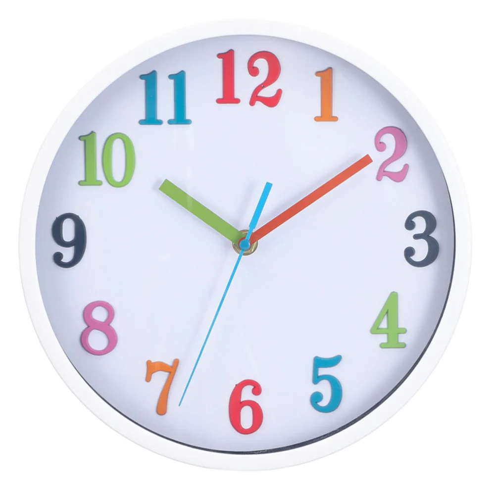 Colorful Figure Wall Clock Living Room Wall Clock Decorative Wall Clock Modern Pattern Clock