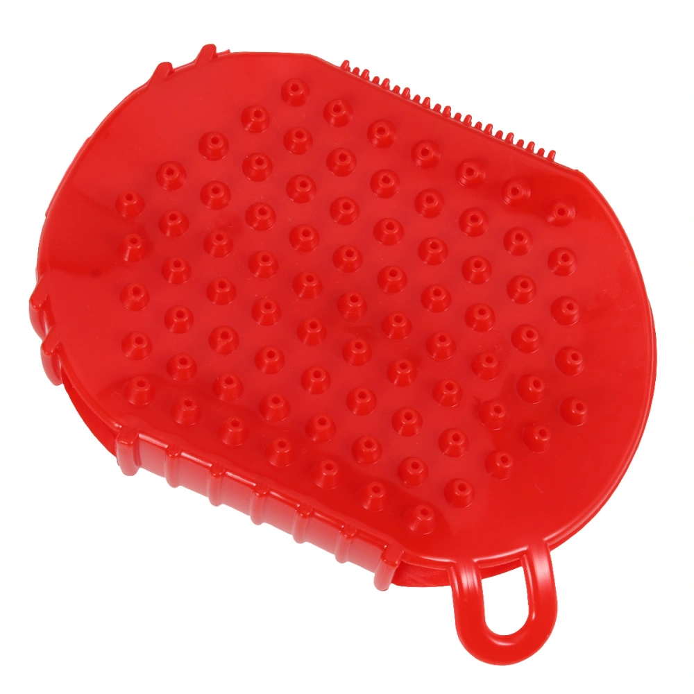 1 Pc Meridian Massage Brush 360-degree Rotating Seven Balls Body Muscles Massager Waist Legs Arm Massage Roller (Red)