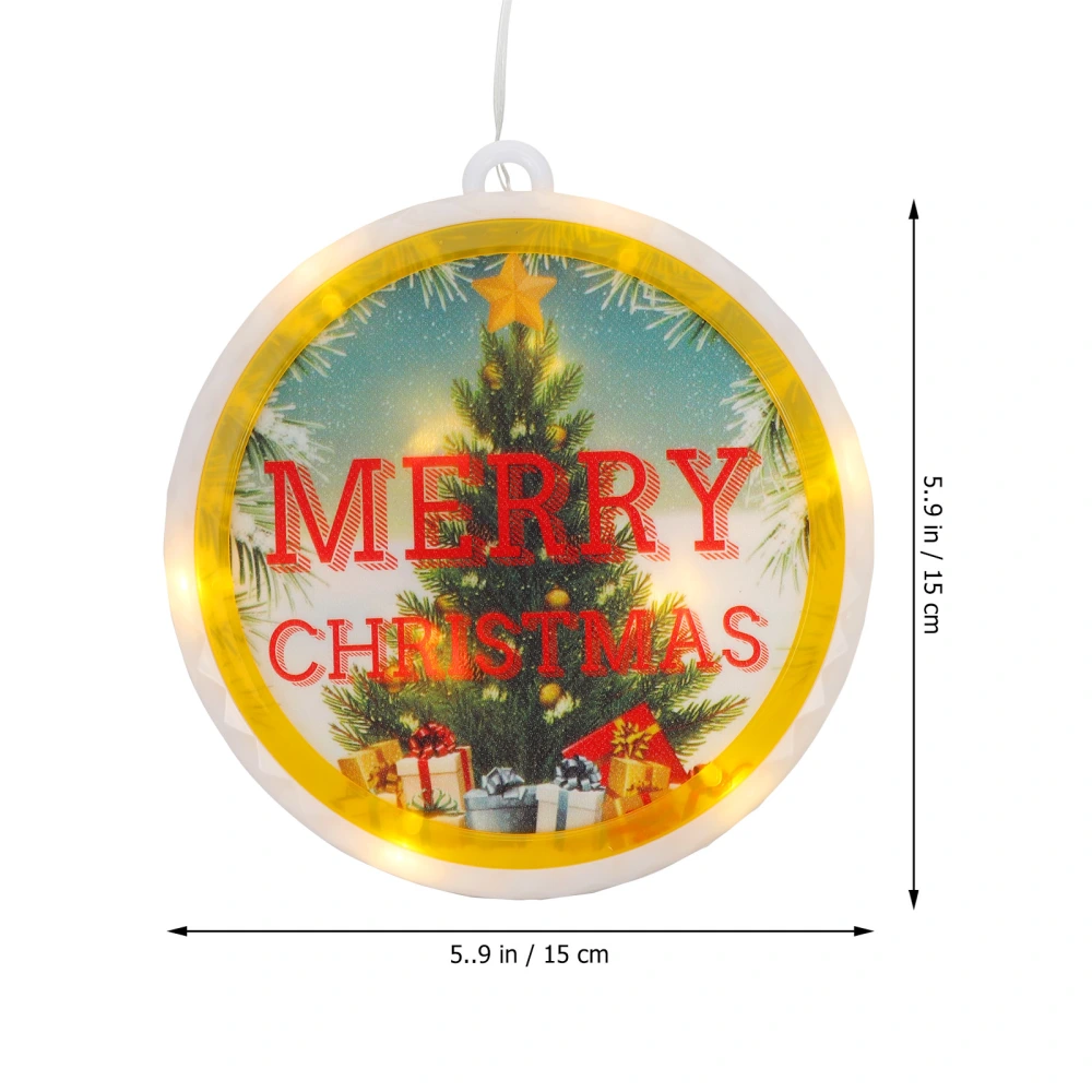 1Pc Christmas Sucker Hanging Light Festive Decorative Light for Showcase