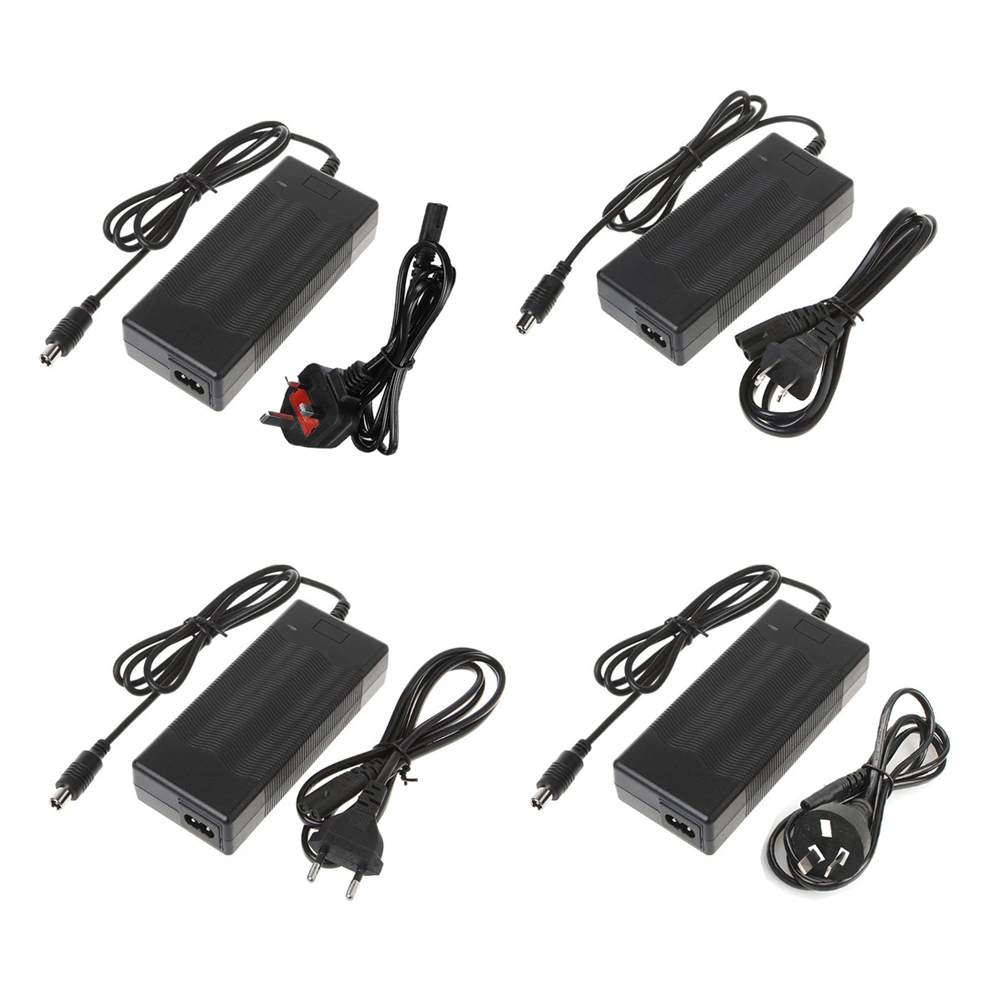 42V 2A Output 100-220V Input Scooter Charger Battery Adapter Power Supply Compatible for Xiaomi M365 Electric Scooter with EU Plug (Black)