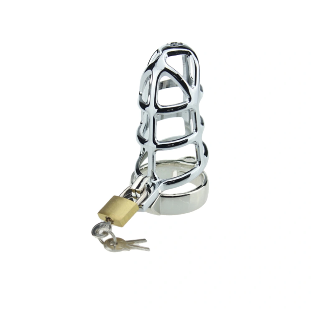 Zinc Alloy Chastity Belt Wire Cage Adult Game Sex Toy 40mm (Silver)