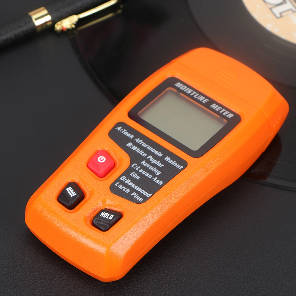 Wood Moisture Content Tester Practical Moisture Meter Practical Humidity Tester without Battery Orange