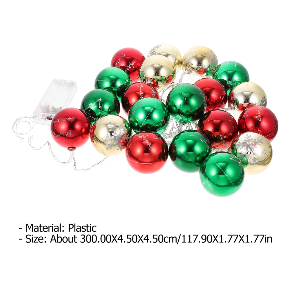 1pc Christmas Ball String Lamp Colorful Ball Lamp Festival Lamp Ornament