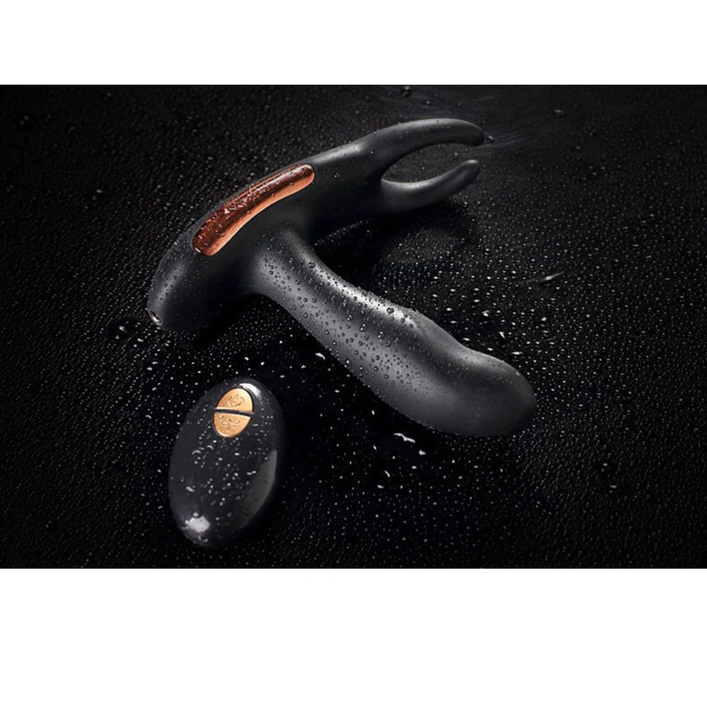 Powerful Silicone Anal Plug Prostate Massage Wand with Ring Butt Plug Waterproof Sex Toys for Man