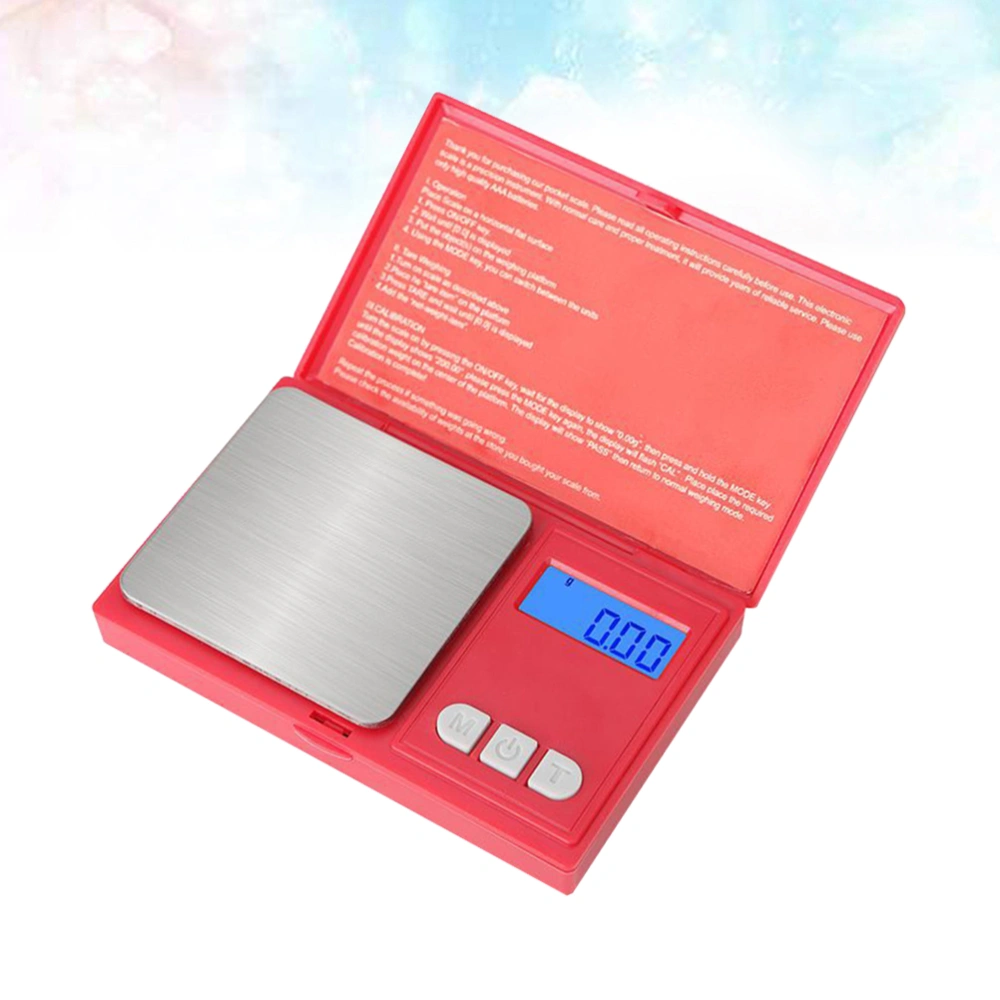 1pc Mini Electronic Scale Precise Digital Scale Weighing Machine Jewelry Scale for Home Shop Dorms without Battery (500g/0.01g)