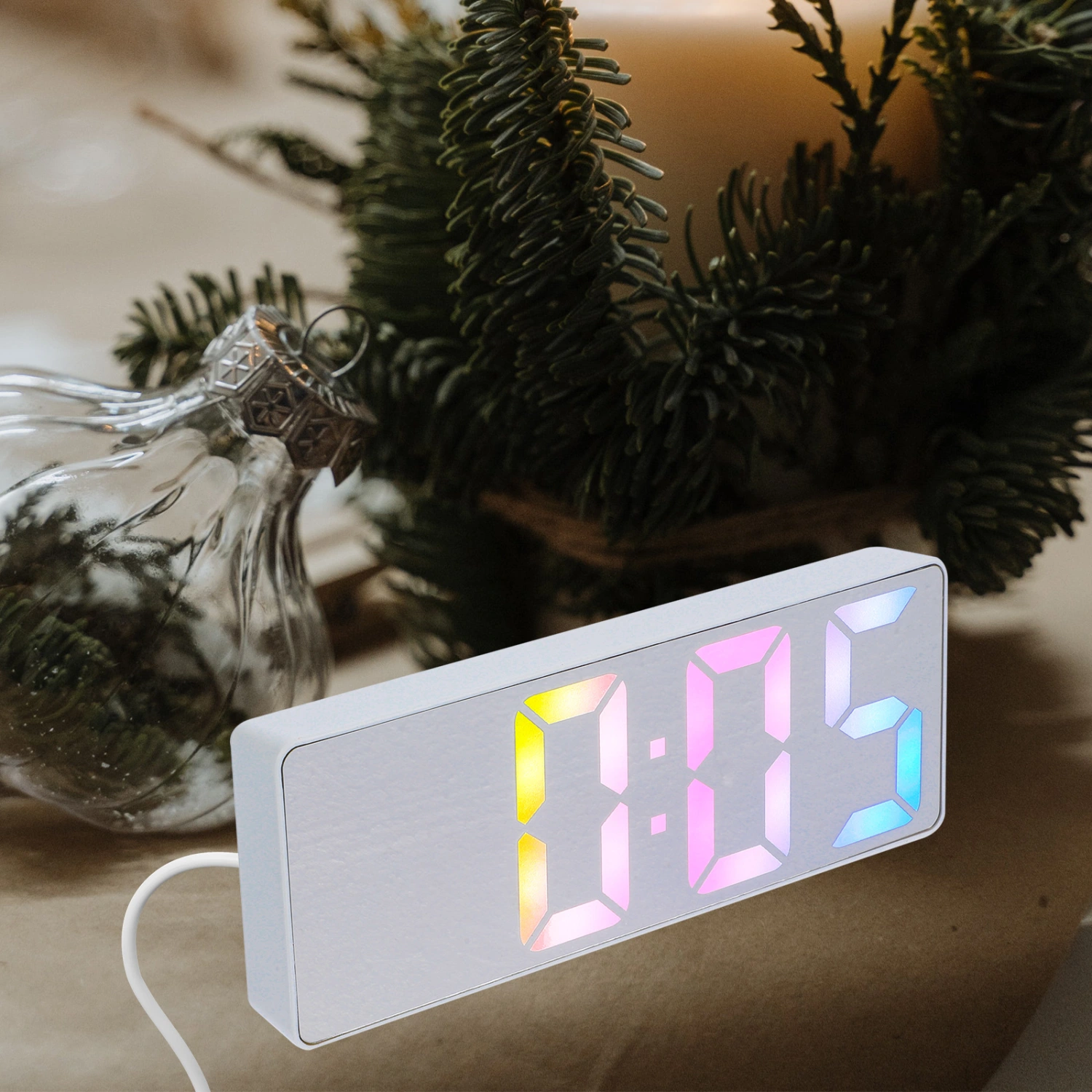 Bedrooms Digital Alarm Clock Large LED Display Alarm Clock Electric Alarm Clock