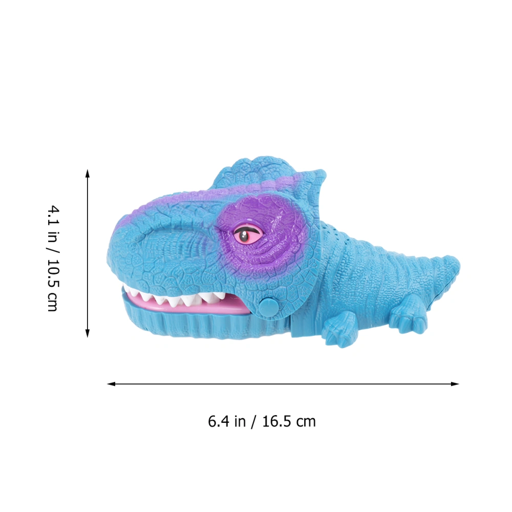 1Pc Dinosaur Head Tooth Figure Funny Trick Toy Biting Finger Game Toy Party Novelty Toys (without Battery)