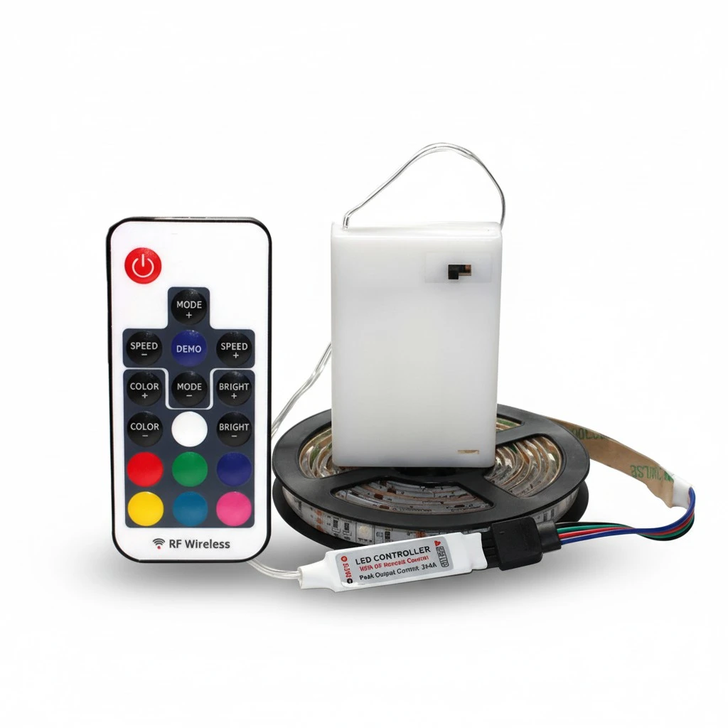 5V 0.5M LED Strings Lights Battery Box Power Strip Light Household Strings Lights Decoration RF17