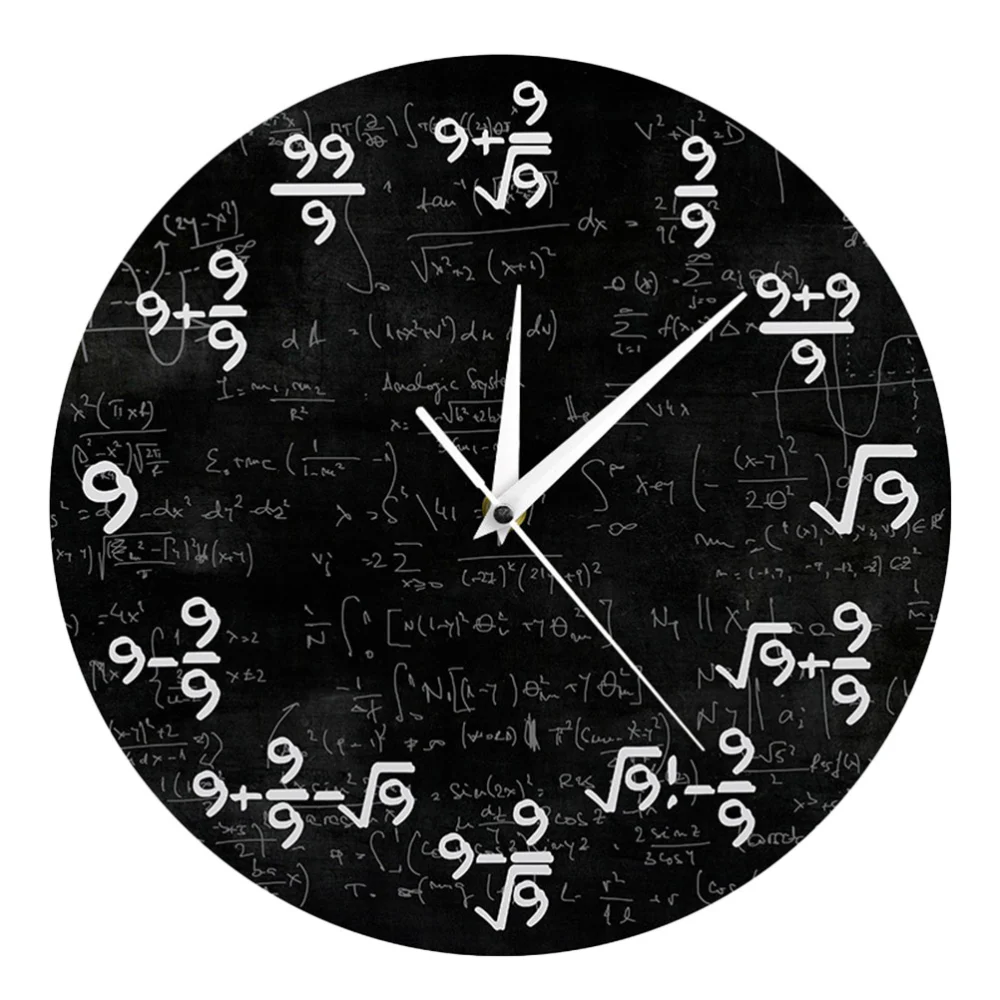 Numerical Equation Style Acrylic Wall Clock Wall Hanging Clock Home Supply