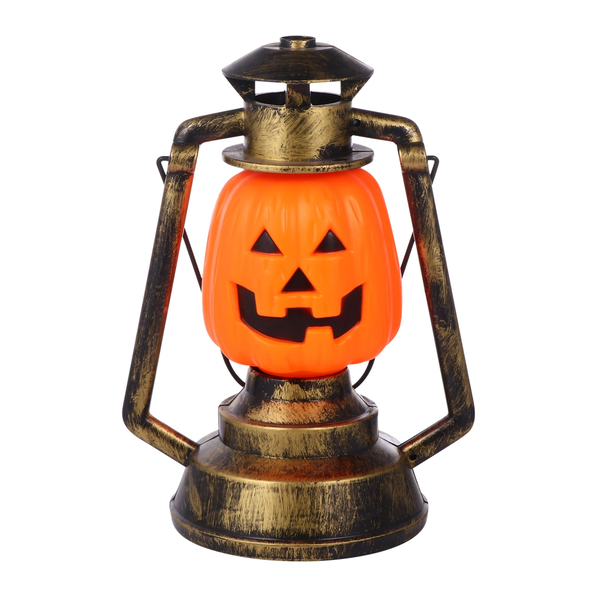 1pc Halloween Themed Kerosene Lamp Decorative Pumpkin Lights Scary Night Lamp