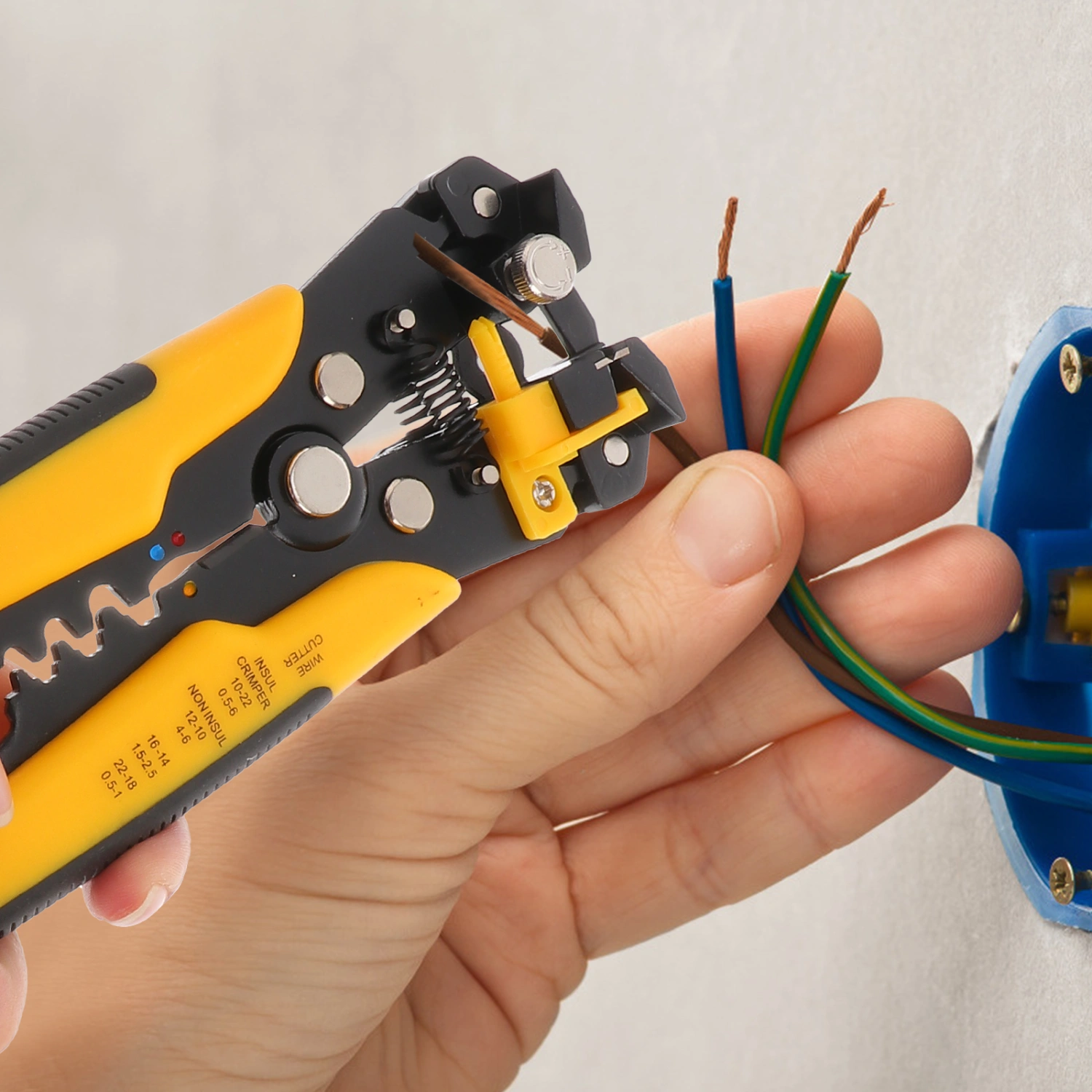 Professional Wire Striper Cutter Stripper Crimper Pliers Terminal Tool