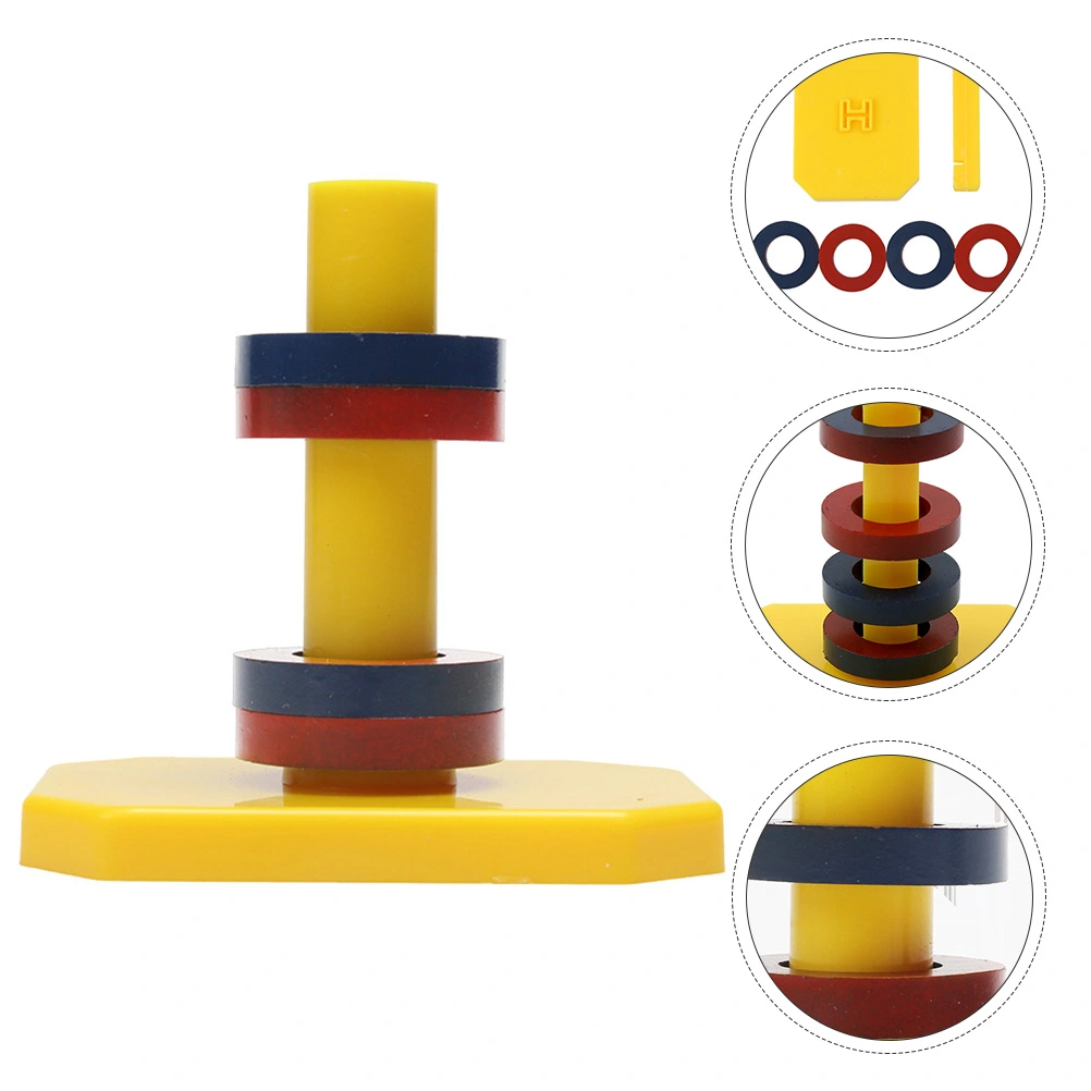 1 Set Magnetic Ring Matching Game Science Experiment Toy for Kids Children