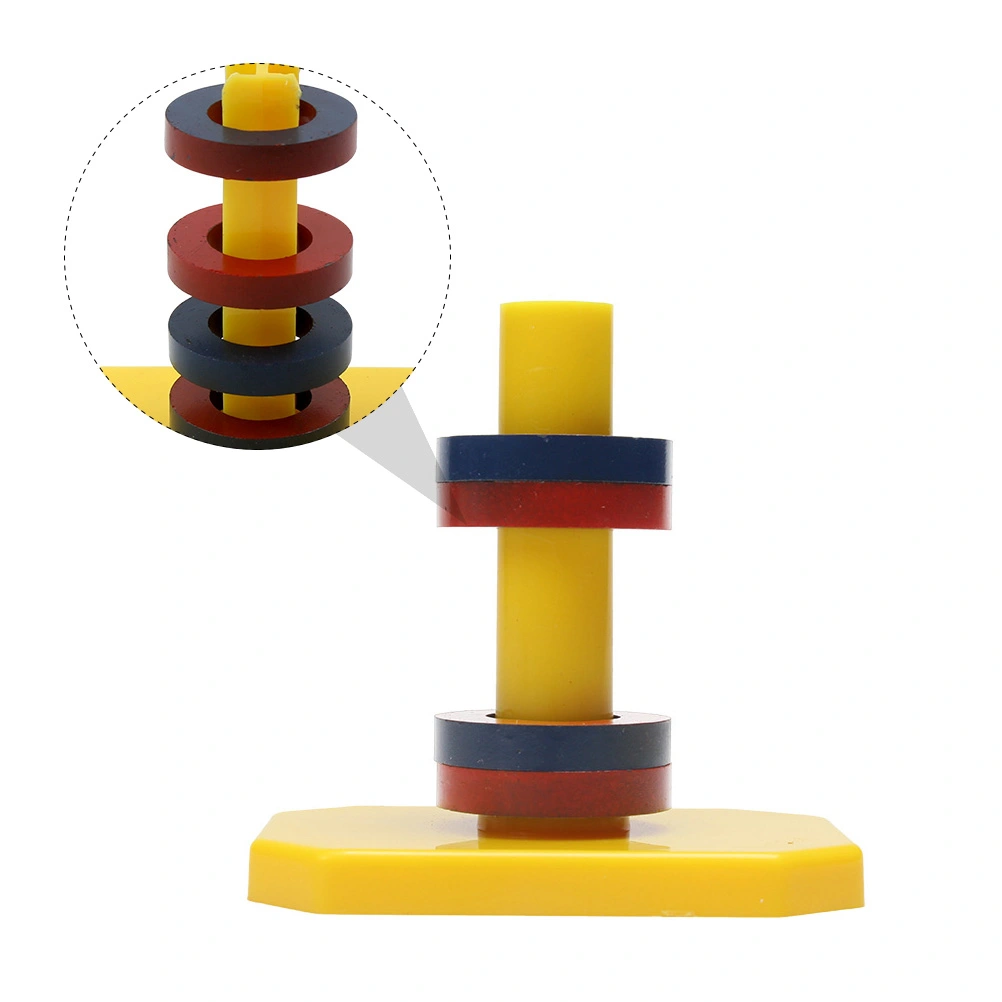 1 Set Magnetic Ring Matching Game Science Experiment Toy for Kids Children