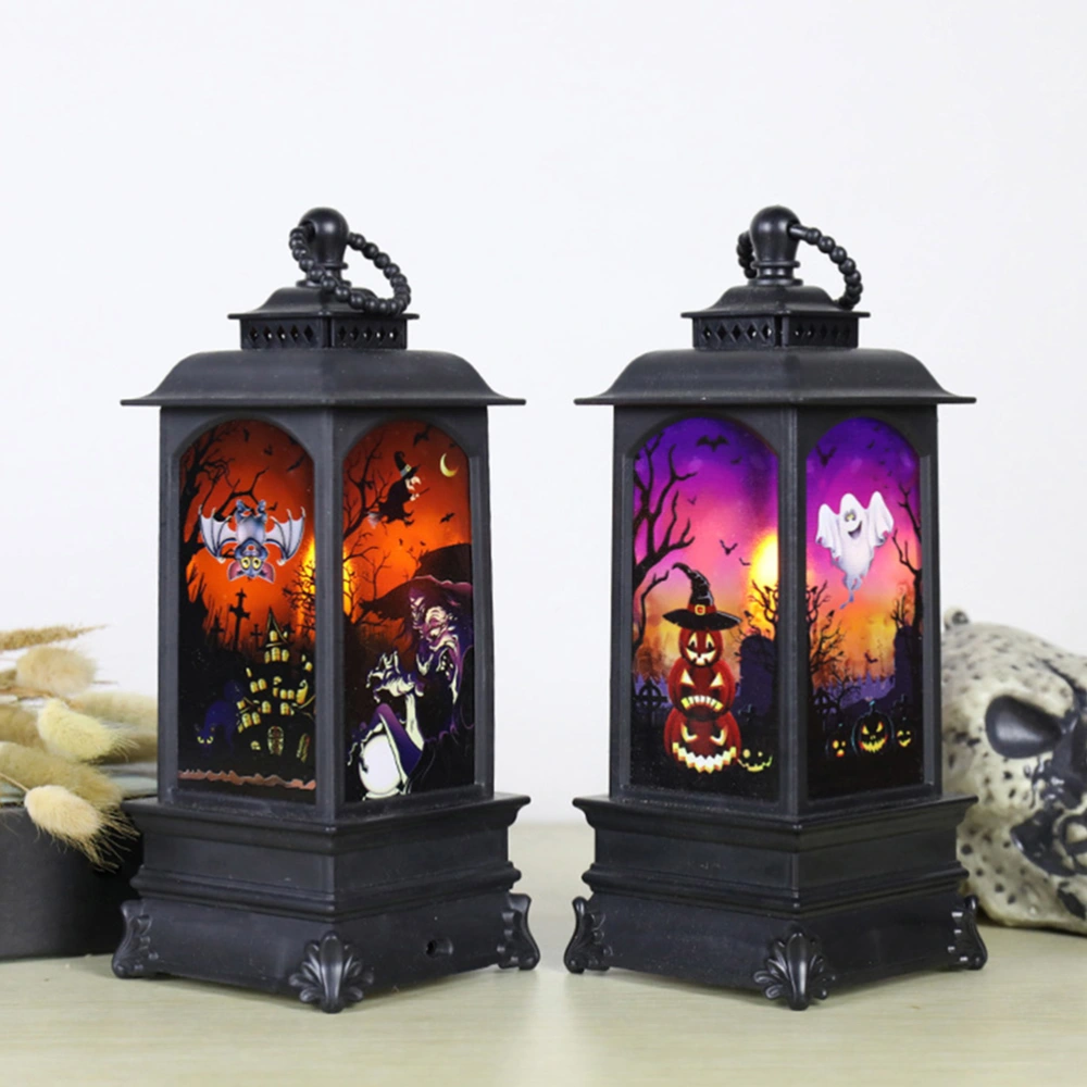 3pcs Halloween Night Light Pumpkin Skull Witch Pattern Lamp Creative LED Lamp