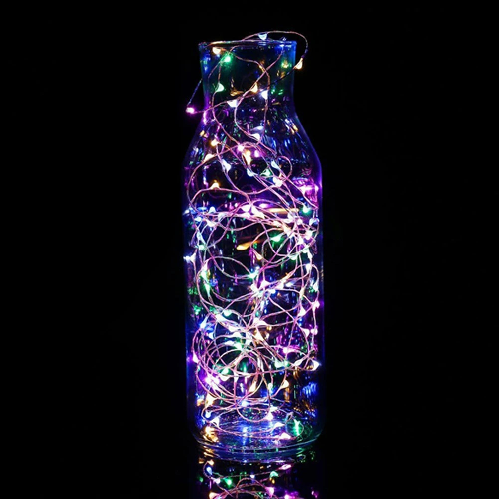 Fairy String Lights 50 LEDs Battery Operated Copper Wire String Lights with for Christmas Wedding Decoration (Multicolor Light)