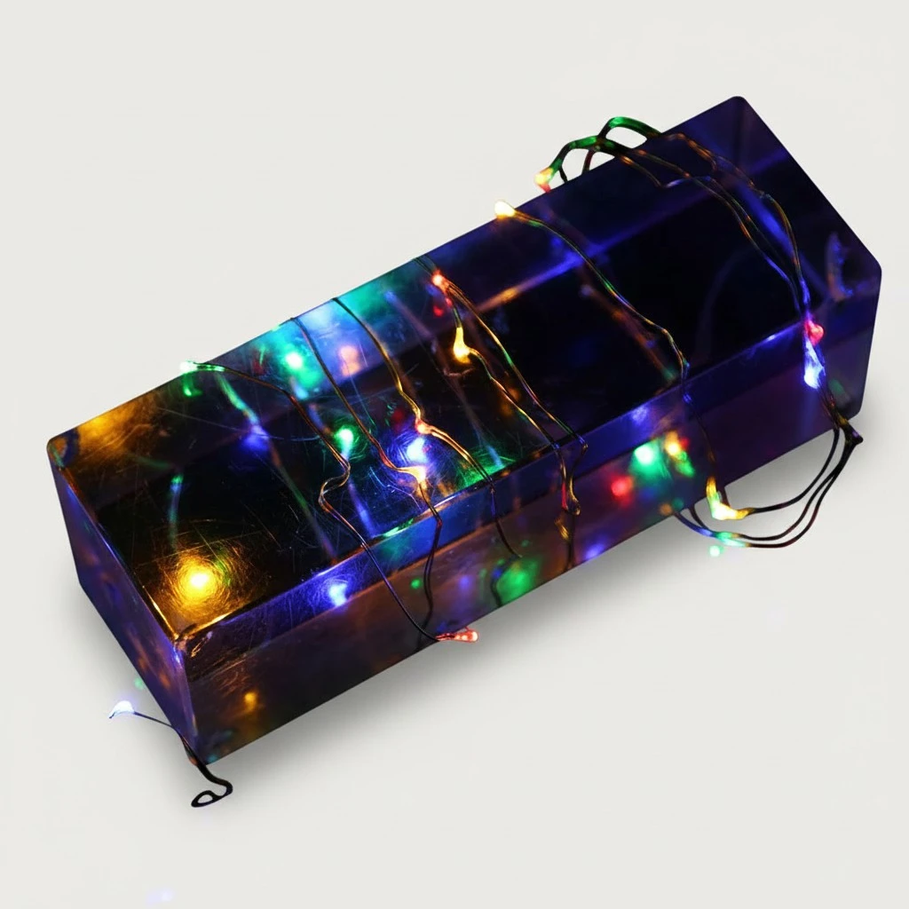 Fairy String Lights 50 LEDs Battery Operated Copper Wire String Lights with for Christmas Wedding Decoration (Multicolor Light)
