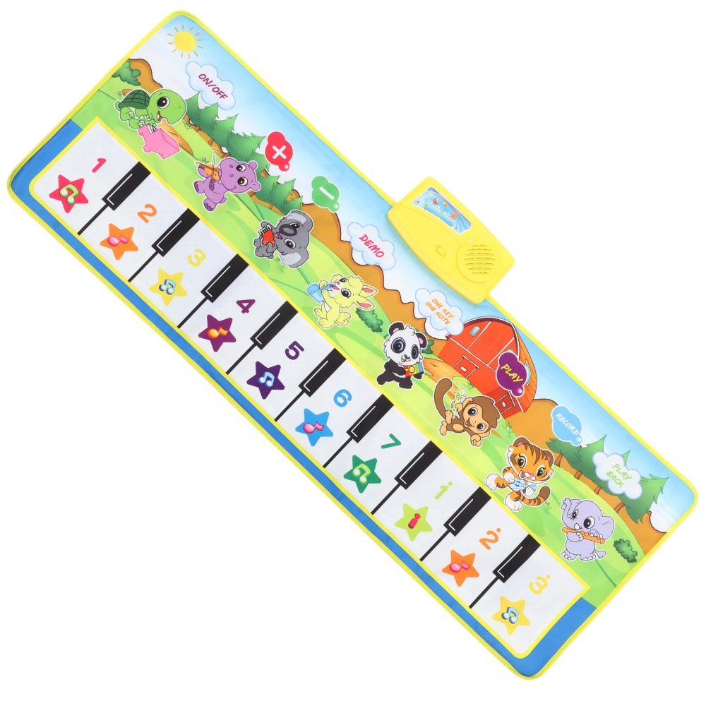 Musical Piano Mat Piano Keyboard Carpet Household Musical Mat Funny Piano Music Mat