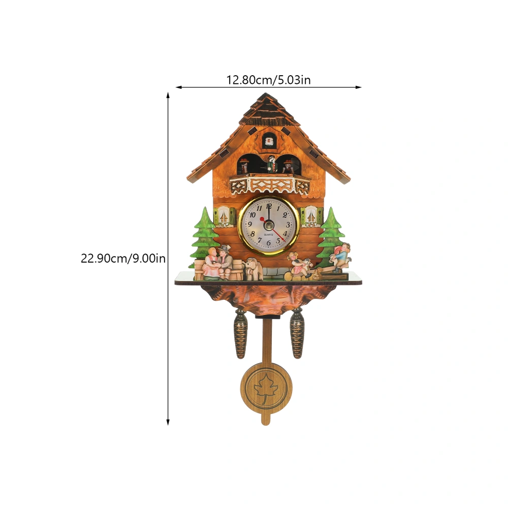 Retro Interior Wall Wooden Wall Clock Wall Creative Pendant Clock Decoration