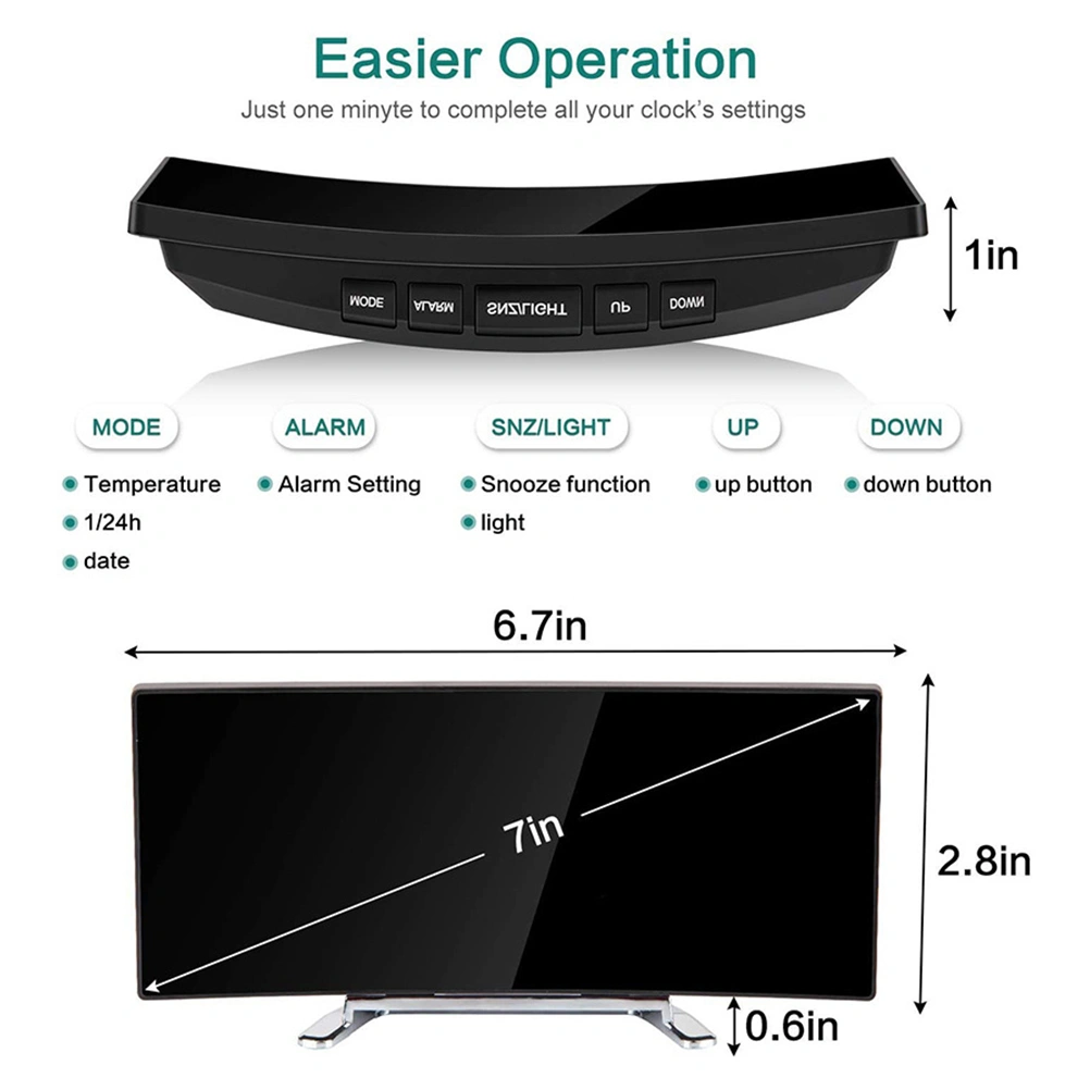 Creative Alarm Clock Home Electronic Clock Fashionable Clock Large Screen Clock